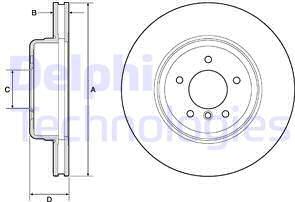 Delphi BG9163C - Disque de frein cwaw.fr