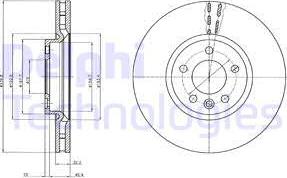 Delphi BG9106 - Disque de frein cwaw.fr