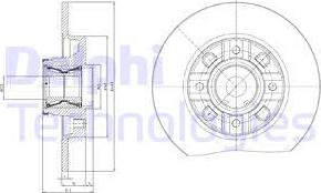 Delphi BG9116RSC - Disque de frein cwaw.fr