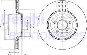 Delphi BG9110C - Disque de frein cwaw.fr