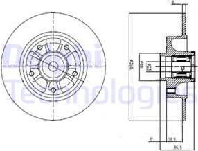 Delphi BG9112RSC - Disque de frein cwaw.fr