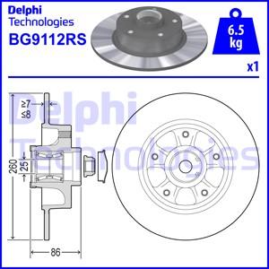 Delphi BG9112RS - Disque de frein cwaw.fr