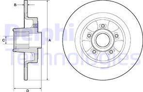 Delphi BG9133RSC - Disque de frein cwaw.fr