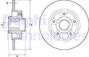 Delphi BG9137RSC - Disque de frein cwaw.fr