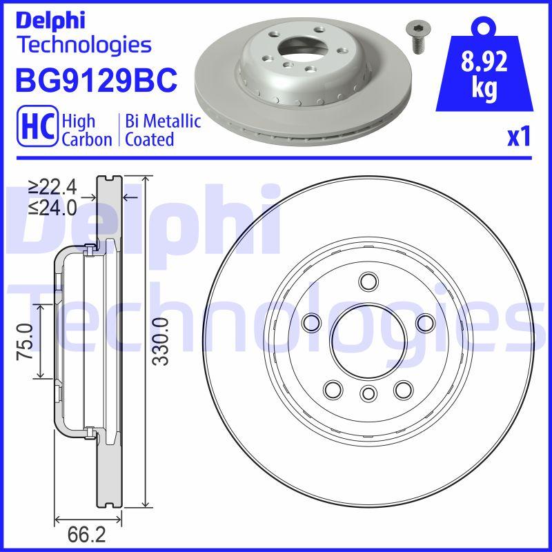 Delphi BG9129BC - Disque de frein cwaw.fr