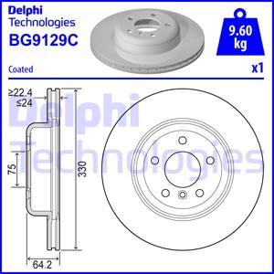 Delphi BG9129C - Disque de frein cwaw.fr