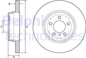 Delphi BG9120C - Disque de frein cwaw.fr