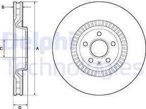 Delphi BG9171C-18B1 - Disque de frein cwaw.fr