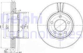 Delphi BG9891C - Disque de frein cwaw.fr