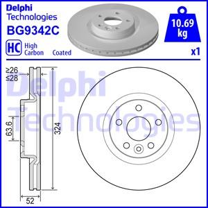 Delphi BG9342C - Disque de frein cwaw.fr