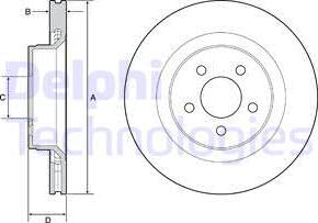 Delphi BG9217C - Disque de frein cwaw.fr