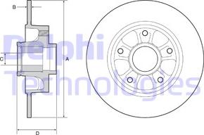 Delphi BG9230RS - Disque de frein cwaw.fr