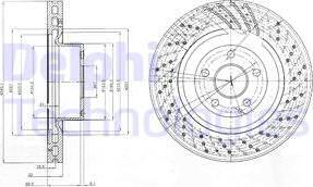 Delphi BG9754 - Disque de frein cwaw.fr