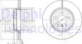 Delphi BG9789 - Disque de frein cwaw.fr