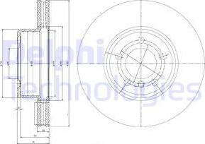 Delphi BG9786 - Disque de frein cwaw.fr