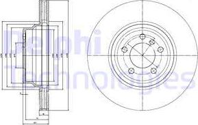 Delphi BG9788 - Disque de frein cwaw.fr