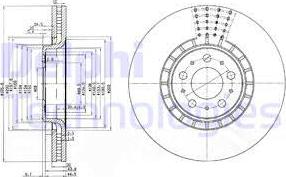 Delphi BG9783 - Disque de frein cwaw.fr