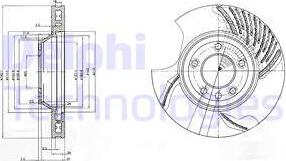 Delphi BG9774 - Disque de frein cwaw.fr