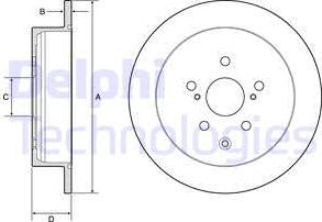 Delphi BG4919C - Disque de frein cwaw.fr