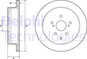 Delphi BG4929C - Disque de frein cwaw.fr