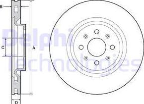 Delphi BG4456 - Disque de frein cwaw.fr