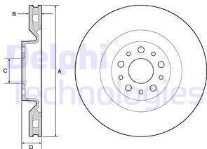 Delphi BG4556 - Disque de frein cwaw.fr