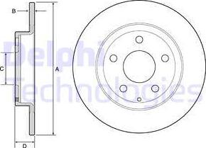 Delphi BG4534 - Disque de frein cwaw.fr