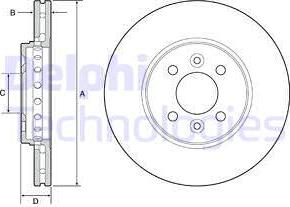 Delphi BG4536 - Disque de frein cwaw.fr