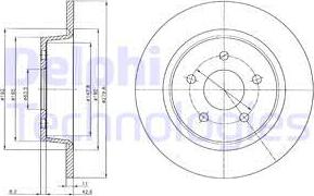 Delphi BG4533C-18B1 - Disque de frein cwaw.fr