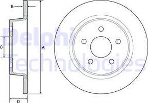 Delphi BG4533 - Disque de frein cwaw.fr