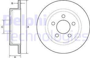 Delphi BG4648 - Disque de frein cwaw.fr