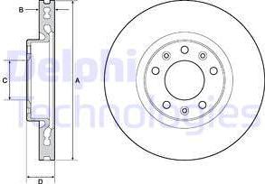 Delphi BG4669C - Disque de frein cwaw.fr