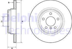 Delphi BG4665C - Disque de frein cwaw.fr