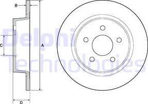 Delphi BG4682 - Disque de frein cwaw.fr