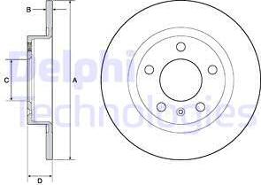 Delphi BG4675 - Disque de frein cwaw.fr