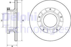 Delphi BG4673 - Disque de frein cwaw.fr