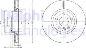 Delphi BG4094 - Disque de frein cwaw.fr