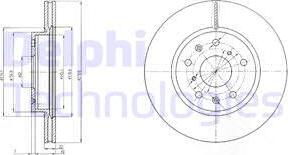 Delphi BG4093C - Disque de frein cwaw.fr