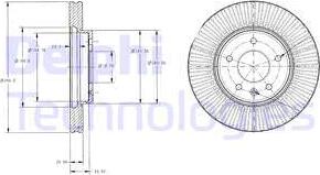 Delphi BG4092 - Disque de frein cwaw.fr