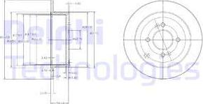 Delphi BG4097C - Disque de frein cwaw.fr