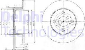 Delphi BG4050 - Disque de frein cwaw.fr