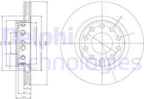 Delphi BG4058 - Disque de frein cwaw.fr