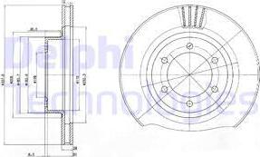 Delphi BG4052 - Disque de frein cwaw.fr