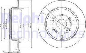 Delphi BG4064 - Disque de frein cwaw.fr