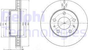 Delphi BG4060 - Disque de frein cwaw.fr