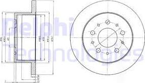 Delphi BG4061 - Disque de frein cwaw.fr