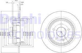 Delphi BG4063 - Disque de frein cwaw.fr