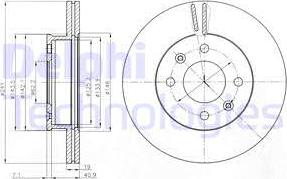 Delphi BG4009 - Disque de frein cwaw.fr