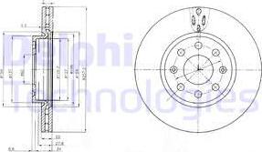 Delphi BG4004C - Disque de frein cwaw.fr