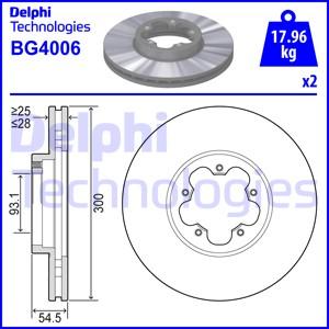 Delphi BG4006 - Disque de frein cwaw.fr